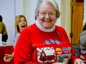 Women laughing during the Christmas Bazaar
